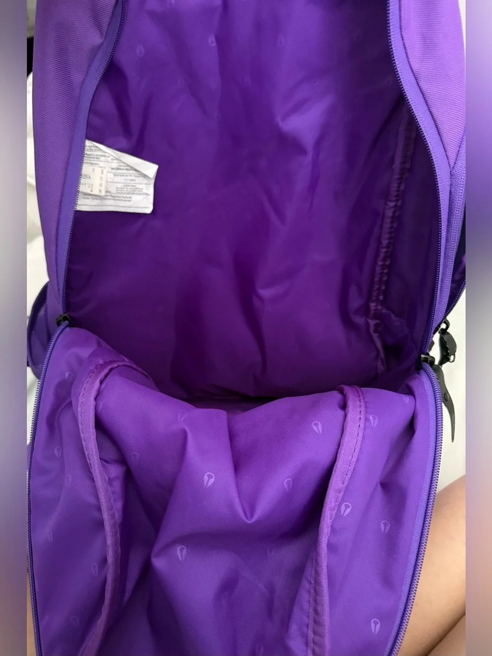 Nikon Purple Men's Backpack with Multiple Pockets
